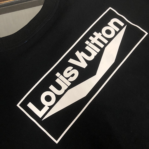 ルイヴィトン コットンカップルラウンドネック半袖Tシャツ