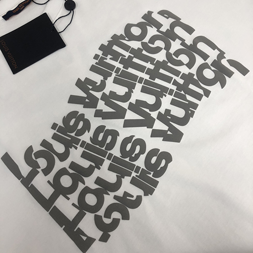 ルイヴィトン コットンカップルラウンドネック半袖Tシャツ