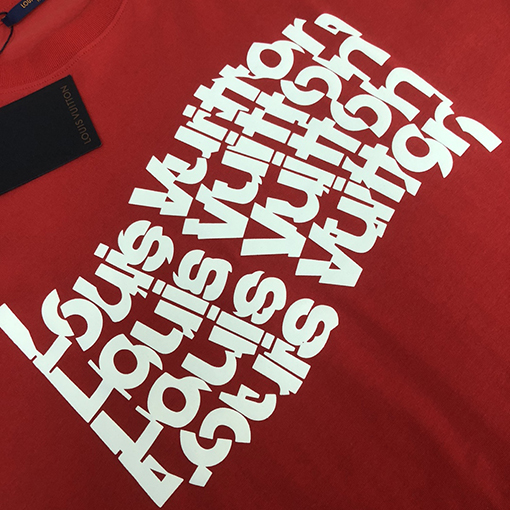ルイヴィトン コットンカップルラウンドネック半袖Tシャツ