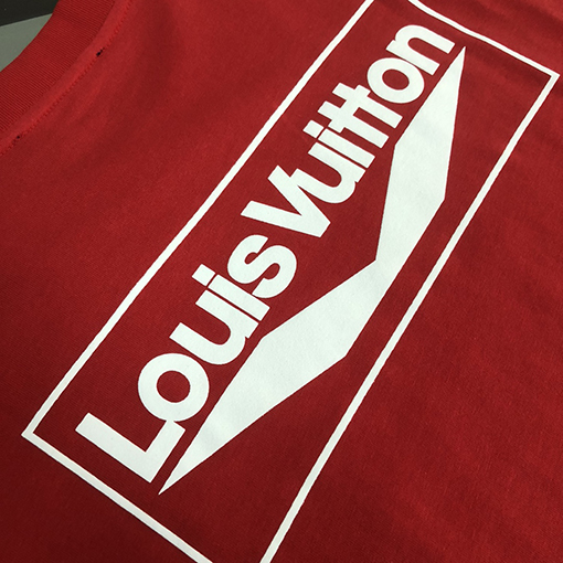 ルイヴィトン コットンカップルラウンドネック半袖Tシャツ