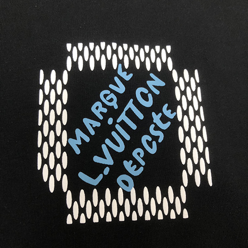 ルイヴィトン コットン ラウンドネックの半袖Tシャツ