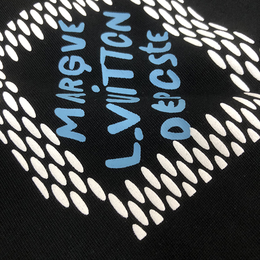 ルイヴィトン コットン ラウンドネックの半袖Tシャツ
