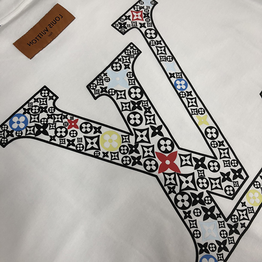 ルイヴィトン コットン  ラウンドネックの半袖Tシャツ