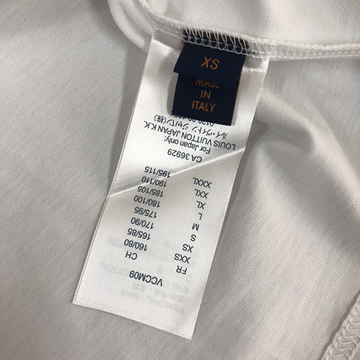 ルイヴィトン コットン ラウンドネックの半袖Tシャツ