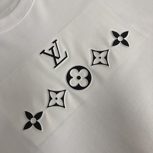 ルイヴィトン コットン ソフトクルーネック半袖Tシャツ
