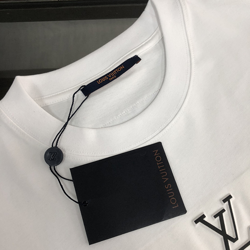 ルイヴィトン コットン ソフトクルーネック半袖Tシャツ