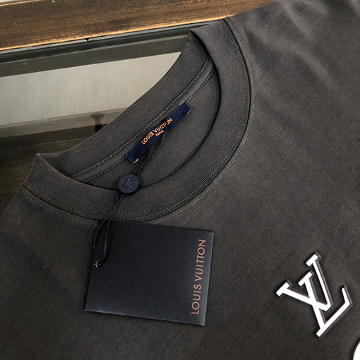ルイヴィトン コットン ソフトクルーネック半袖Tシャツ