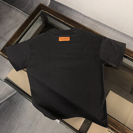 ルイヴィトン コットン ソフトクルーネック半袖Tシャツ