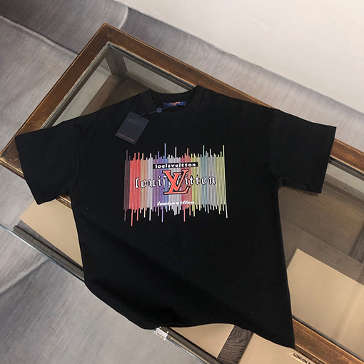 ルイヴィトン コットンクルーネック半袖Tシャツ