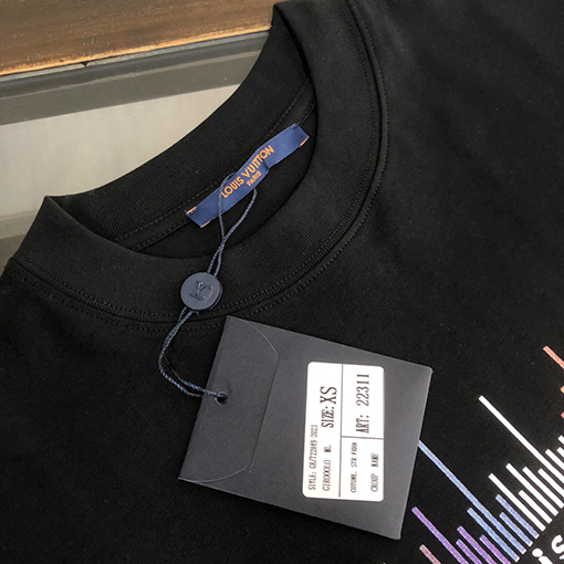ルイヴィトン コットンクルーネック半袖Tシャツ