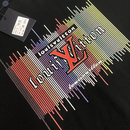 ルイヴィトン コットンクルーネック半袖Tシャツ