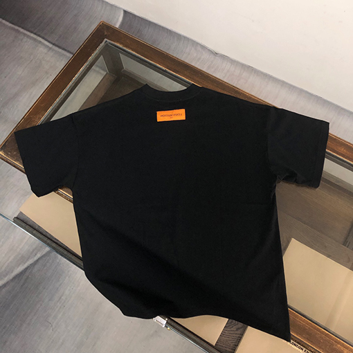ルイヴィトン コットンクルーネック半袖Tシャツ