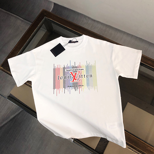 ルイヴィトン コットンクルーネック半袖Tシャツ
