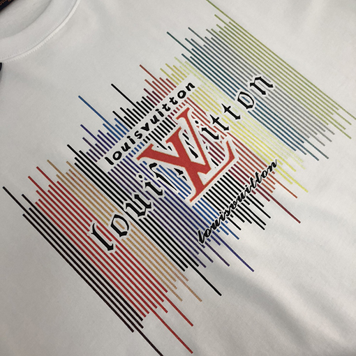ルイヴィトン コットンクルーネック半袖Tシャツ