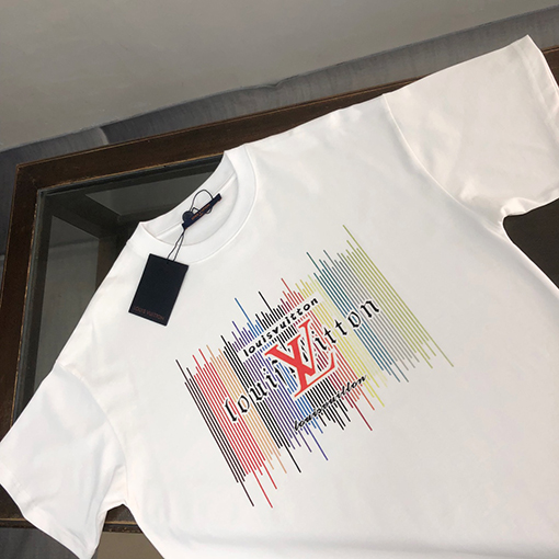 ルイヴィトン コットンクルーネック半袖Tシャツ
