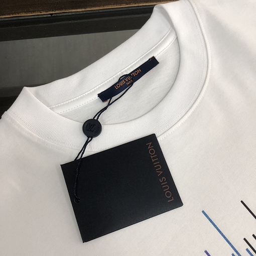 ルイヴィトン コットンクルーネック半袖Tシャツ
