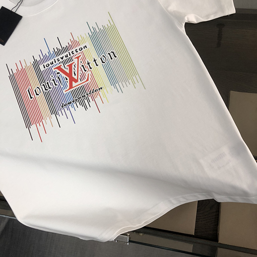 ルイヴィトン コットンクルーネック半袖Tシャツ