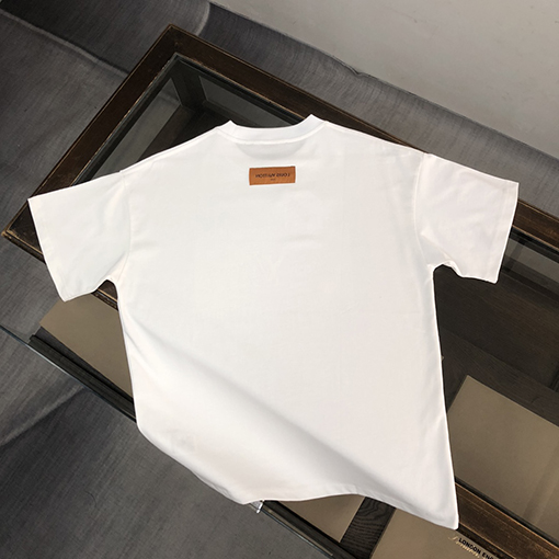ルイヴィトン  コットンクルーネック半袖Tシャツ
