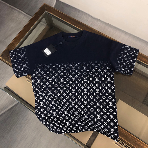 ルイヴィトン 24 ss新しいグラデーションプリント半袖Tシャツ