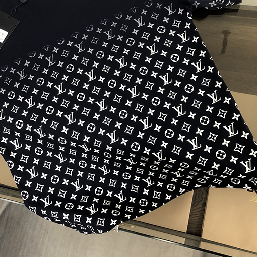 ルイヴィトン 24 ss新しいグラデーションプリント半袖Tシャツ