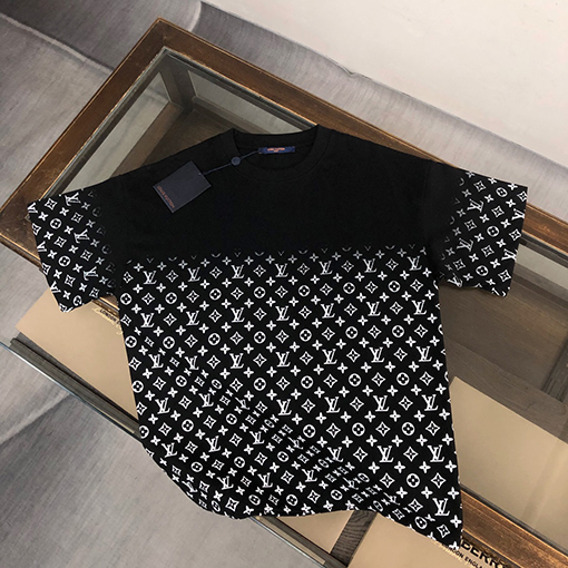 ルイヴィトン 24 ss新しいグラデーションプリント半袖Tシャツ