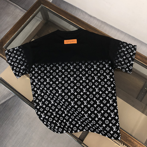 ルイヴィトン 24 ss新しいグラデーションプリント半袖Tシャツ