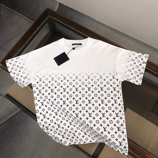 ルイヴィトン 24 ss新しいグラデーションプリント半袖Tシャツ