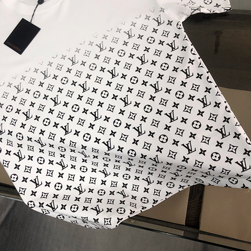 ルイヴィトン 24 ss新しいグラデーションプリント半袖Tシャツ