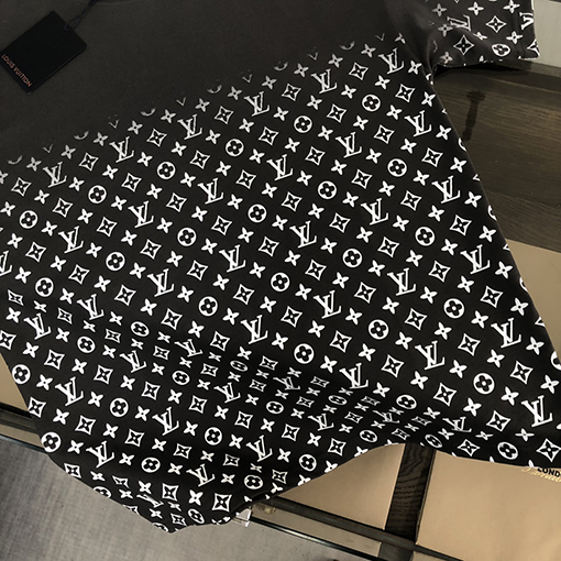 ルイヴィトン 24 ss新しいグラデーションプリント半袖Tシャツ