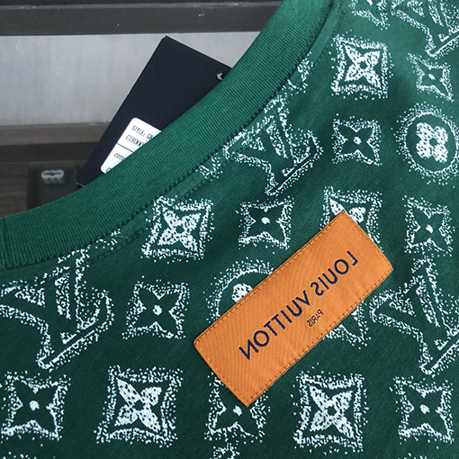 ルイヴィトン コットン ラウンドネック半袖Tシャツ