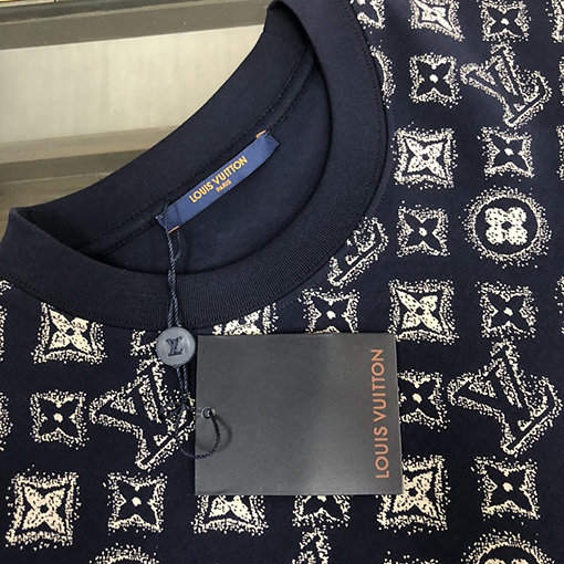 ルイヴィトン コットン ラウンドネック半袖Tシャツ
