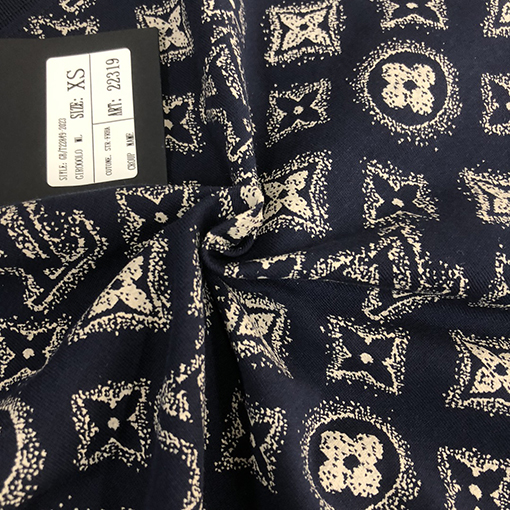 ルイヴィトン コットン ラウンドネック半袖Tシャツ