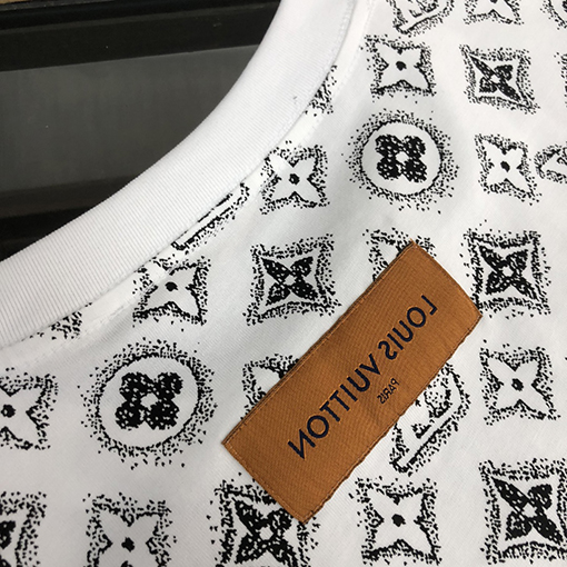 ルイヴィトン コットン ラウンドネック半袖Tシャツ