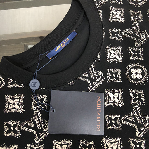 ルイヴィトン コットン ラウンドネック半袖Tシャツ