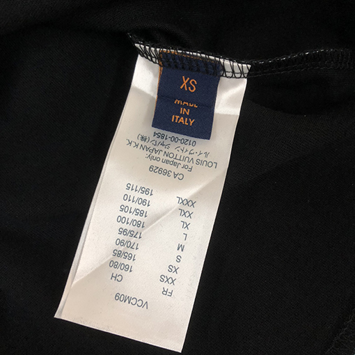 ルイヴィトン カスタムコットン生地クルーネック半袖Tシャツ