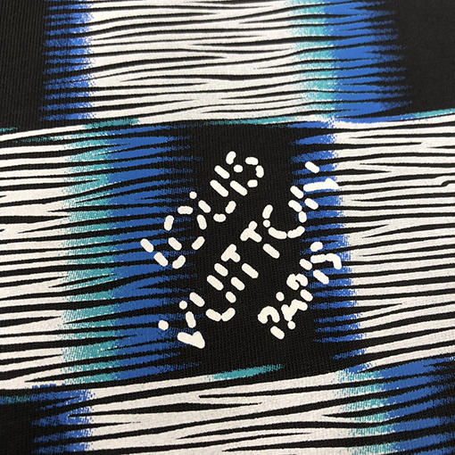 ルイヴィトン カスタムコットン生地クルーネック半袖Tシャツ