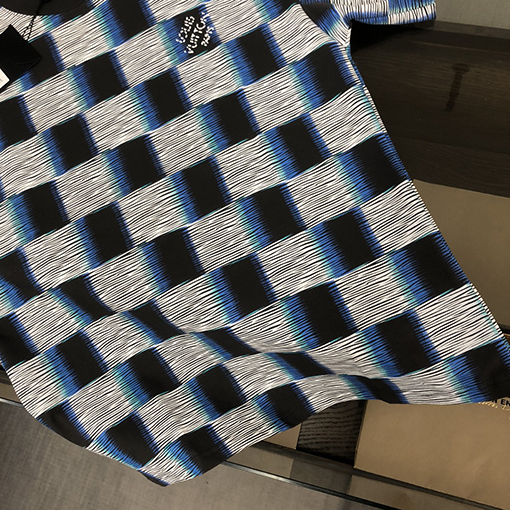 ルイヴィトン カスタムコットン生地クルーネック半袖Tシャツ