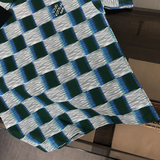 ルイヴィトン カスタムコットン生地クルーネック半袖Tシャツ