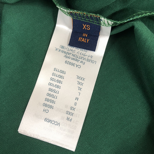 ルイヴィトン カスタムコットン生地クルーネック半袖Tシャツ