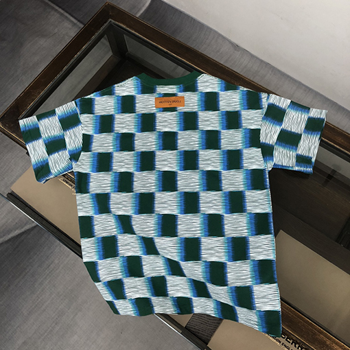 ルイヴィトン  カスタムコットン生地クルーネック半袖Tシャツ