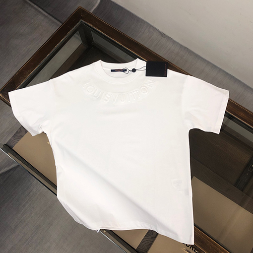 ルイヴィトン 新しいカップルコットンラウンドネックTシャツ