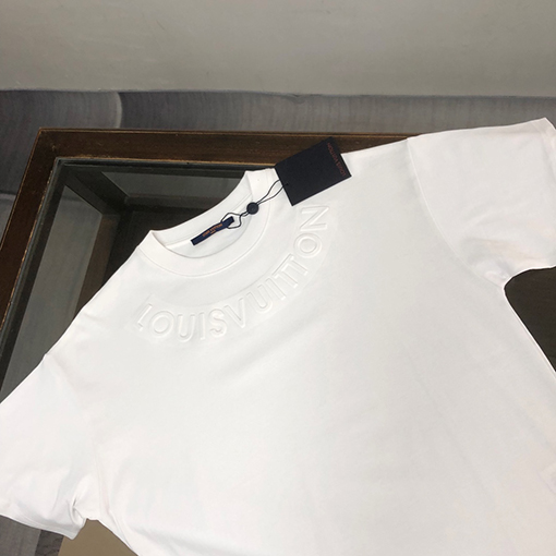 ルイヴィトン 新しいカップルコットンラウンドネックTシャツ