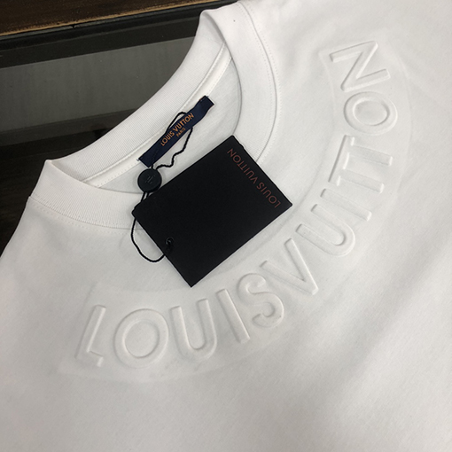 ルイヴィトン 新しいカップルコットンラウンドネックTシャツ