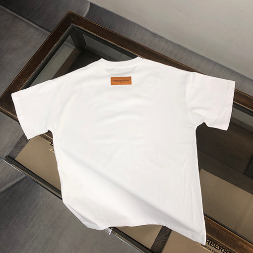 ルイヴィトン 新しいカップルコットンラウンドネックTシャツ