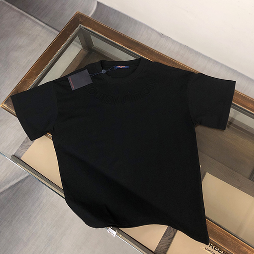 ルイヴィトン 新しいカップルコットンラウンドネックTシャツ