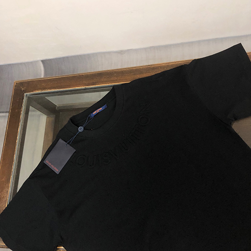 ルイヴィトン 新しいカップルコットンラウンドネックTシャツ