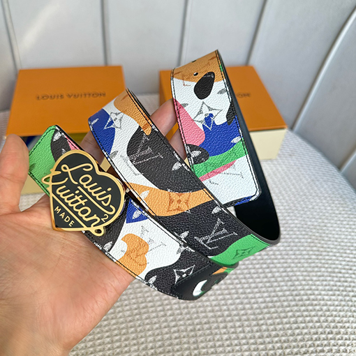 ルイヴィトン カーフスキンハートバックルベルト