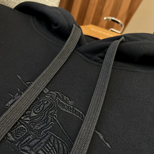 バーバリー  ファッション刺繍コットンパーカー
