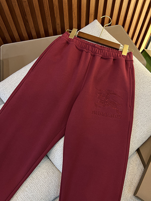 バーバリー 刺繍入りコットンスポーツパンツ