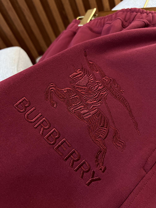 バーバリー 刺繍入りコットンスポーツパンツ